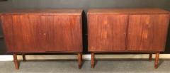  Gjovik Mobelfabriken Mid Century Modern Pair of Cabinets Nightstand or Commodes Gjovik Mobelfabriken - 2938758