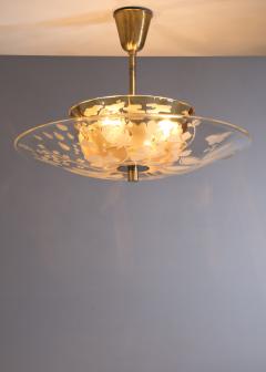  Gl ssner Glossner decorated glass pendant lamp - 3052439