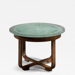 Gl ssner Scandinavian Modern coffee table with glass top - 4101246
