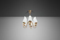  Gl ssner Swedish Modern Six Armed Chandelier by Gl ssner Sweden ca 1940s - 4311023