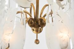  Gl ssner Swedish Modern Six Armed Chandelier by Gl ssner Sweden ca 1940s - 4311035
