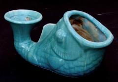  Gladding McBean An impressive Californian aqua glazed fish vessel by Gladding McBean kilns - 816365