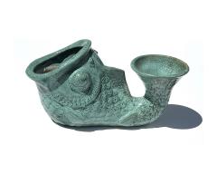  Gladding McBean Assembled Group of Three Gladding McBean Style Koi Fish Vessels Planters - 4302202