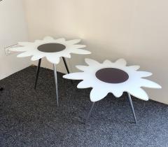  Glas Italia Set of Glass Nesting Daisy Flowers Tables by Glas Italia Italy 1990s - 2474815