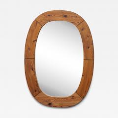  Glas M ster Markaryd Large Pine Oval Wall Mirror by Glas Master for Markyrd Sweden - 4413498