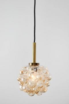  Glash tte Limburg 1960s Helena Tynell Amber Bubble Glass Pendant Lamp for Limburg - 2511202