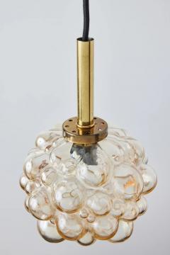  Glash tte Limburg 1960s Helena Tynell Amber Bubble Glass Pendant Lamp for Limburg - 2511207