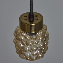  Glash tte Limburg 1960s Helena Tynell Amber Bubble Glass Pendant Lamp for Limburg - 3826549