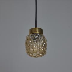  Glash tte Limburg 1960s Helena Tynell Amber Bubble Glass Pendant Lamp for Limburg - 3826553