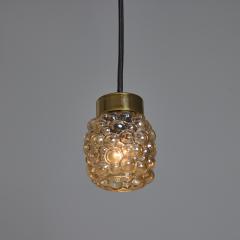  Glash tte Limburg 1960s Helena Tynell Amber Bubble Glass Pendant Lamp for Limburg - 3826554