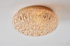  Glash tte Limburg 1960s Helena Tynell Model 665 Amber Bubble Glass Flush Mount for Limburg - 2511151