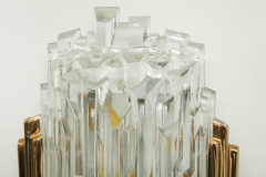  Glash tte Limburg Elegant pair of Faceted Sconces by Limburg  - 1155530