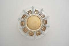  Glash tte Limburg Glash tte Limburg Brass and Glass Flush Mount Light Germany 1970s - 2903351