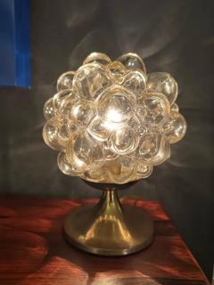  Glash tte Limburg Helena Tynell Golden Amber Bubble Glass Lamp - 3982543