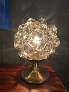  Glash tte Limburg Helena Tynell Golden Amber Bubble Glass Lamp - 3982599