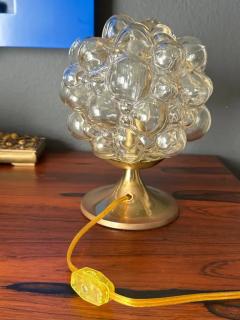  Glash tte Limburg Helena Tynell Golden Amber Bubble Glass Lamp - 3982600