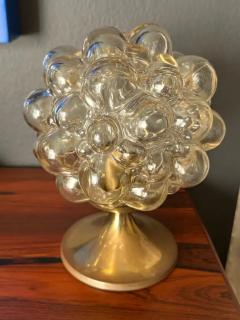  Glash tte Limburg Helena Tynell Golden Amber Bubble Glass Lamp - 3982684