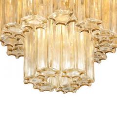  Glash tte Limburg Limburg Glass Three Tier Flush Mount Chandelier 1960s - 3233859