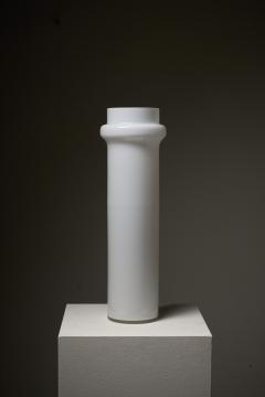  Glash tte Limburg Mid Century Minimalist Opal Glass Cylinder - 4505253