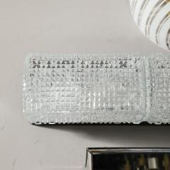  Glash tte Limburg Mid Century Pyramidal Translucent Cut Crystal Vanity Light by Glash tte Limburg - 3523769