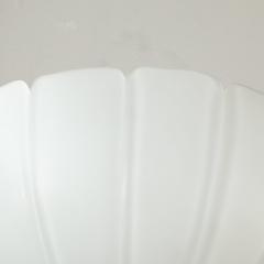  Glash tte Limburg Mid Century Scalloped Molded Frosted Glass Sconces signed Glash tte Limburg - 4347638
