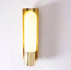 Glash tte Limburg One of Three Brass and Glass Wall Lights Lamps or Sconces by Glash tte Limburg - 550613