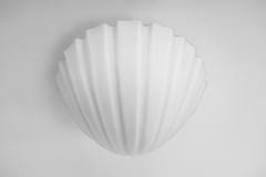  Glash tte Limburg Opal Glass Seashell Wall Lamp by Glash tte Limburg Germany 1970s - 3141441