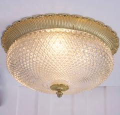  Glash tte Limburg Oversized Glash tte Limburg Glass Flush Mount with Gold Plated Base - 550692