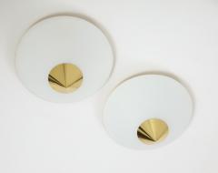  Glash tte Limburg Pair 1970s Flush mount Sconce by Limburg 4 Pairs Available  - 1464120