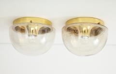  Glash tte Limburg Pair of 1970s Glass Dome Sconces by Limburg - 1090773