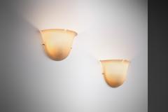  Glash tte Limburg Pair of Glass Wall Lamps by Glash tte Limburg Germany 1970s - 4317786