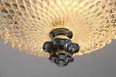  Glash tte Limburg Pair of Honeycomb Glass Glash tte Limburg Flush Mount with Silver Plated Head - 550964