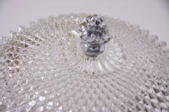  Glash tte Limburg Pair of Honeycomb Glass Glash tte Limburg Flush Mount with Silver Plated Head - 550969
