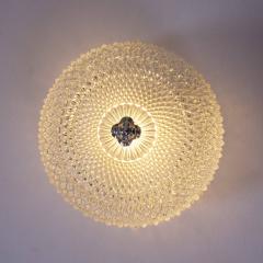  Glash tte Limburg Pair of Honeycomb Glass Glash tte Limburg Flush Mount with Silver Plated Head - 550972