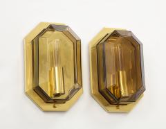  Glash tte Limburg Pair of Octagonal Wall Sconces by Limburg - 1826435