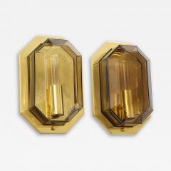  Glash tte Limburg Pair of Octagonal Wall Sconces by Limburg - 1827205