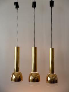  Glash tte Limburg Set of Three Mid Century Modern Pendant Lamps by Glash tte Limburg Germany 1970s - 2418552