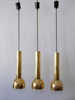  Glash tte Limburg Set of Three Mid Century Modern Pendant Lamps by Glash tte Limburg Germany 1970s - 2418554
