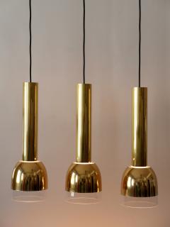  Glash tte Limburg Set of Three Mid Century Modern Pendant Lamps by Glash tte Limburg Germany 1970s - 2418556