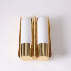  Glash tte Limburg Set of Two Brass and Glass Wall Lights or Sconces by Glash tte Limburg - 552269