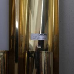  Glash tte Limburg Set of Two Brass and Glass Wall Lights or Sconces by Glash tte Limburg - 552272