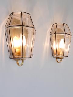  Glash tte Limburg Set of Two Mid Century Modern Sconces or Wall Fixtures by Glash tte Limburg - 3097564