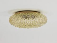  Glash tte Limburg Very Large Limburg Amber Bubble Glass Flush Mount or Sconce Germany 1960s - 4067602