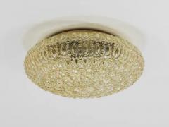 Glash tte Limburg Very Large Limburg Amber Bubble Glass Flush Mount or Sconce Germany 1960s - 4067606