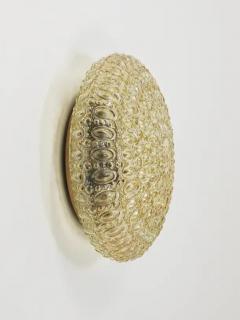  Glash tte Limburg Very Large Limburg Amber Bubble Glass Flush Mount or Sconce Germany 1960s - 4067610
