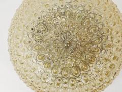  Glash tte Limburg Very Large Limburg Amber Bubble Glass Flush Mount or Sconce Germany 1960s - 4067646