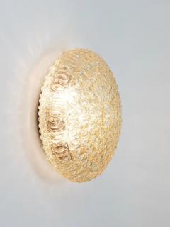  Glash tte Limburg Very Large Limburg Amber Bubble Glass Flush Mount or Sconce Germany 1960s - 4067651