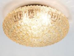  Glash tte Limburg Very Large Limburg Amber Bubble Glass Flush Mount or Sconce Germany 1960s - 4067656