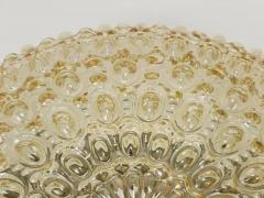  Glash tte Limburg Very Large Limburg Amber Bubble Glass Flush Mount or Sconce Germany 1960s - 4067674