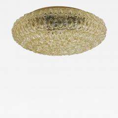  Glash tte Limburg Very Large Limburg Amber Bubble Glass Flush Mount or Sconce Germany 1960s - 4069646
